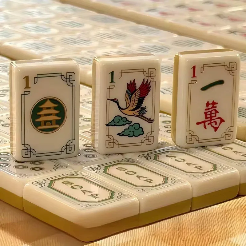 Classic ivory Mahjong tile design reference